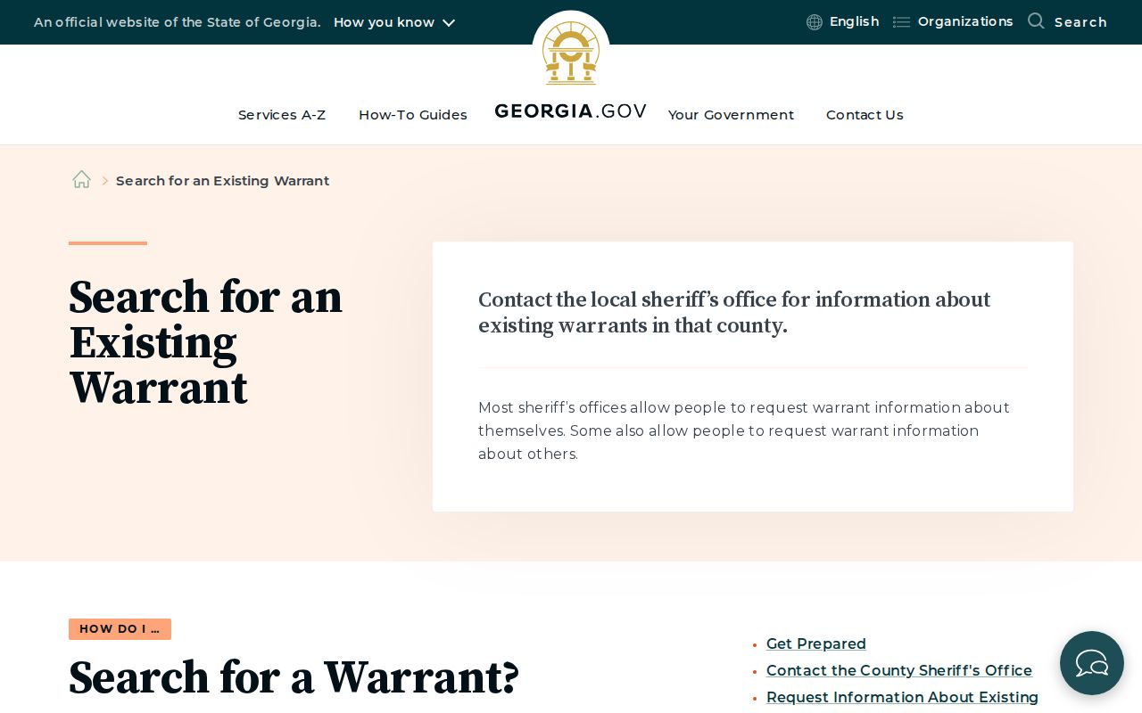 Chattooga County warrant records official Georgia search instructions